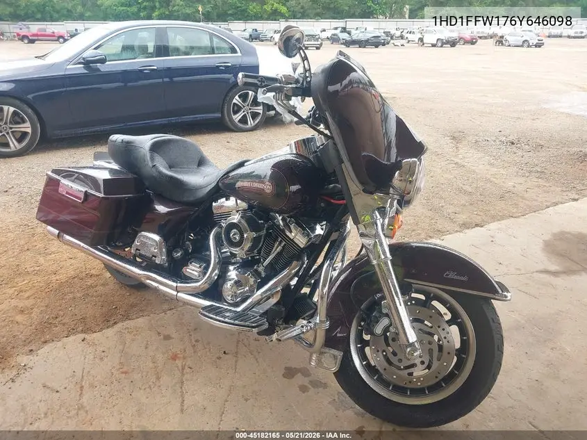 2006 Harley-Davidson Flhtci VIN: 1HD1FFW176Y646098 Lot: 45182165