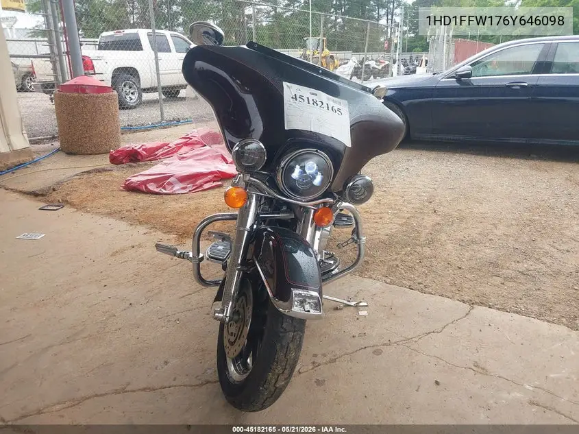 2006 Harley-Davidson Flhtci VIN: 1HD1FFW176Y646098 Lot: 45182165