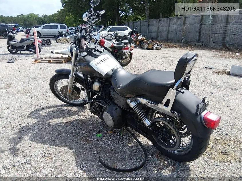 2006 Harley-Davidson Fxdbi VIN: 1HD1GX1156K343205 Lot: 45194643