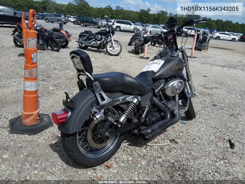 2006 Harley-Davidson Fxdbi VIN: 1HD1GX1156K343205 Lot: 45194643