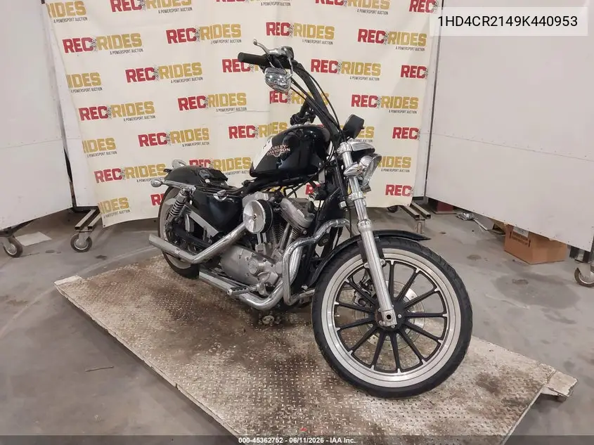 2009 Harley-Davidson Xl883 L VIN: 1HD4CR2149K440953 Lot: 45362752