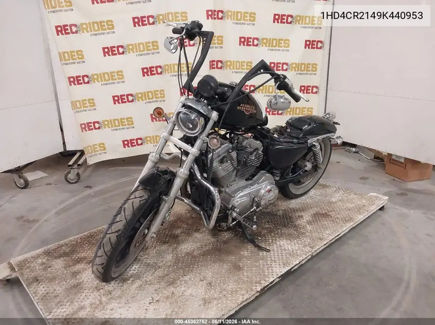 2009 Harley-Davidson Xl883 L VIN: 1HD4CR2149K440953 Lot: 45362752