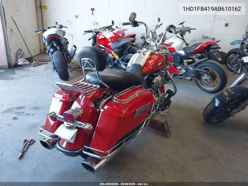 2010 Harley-Davidson Flhr VIN: 1HD1FB419AB610162 Lot: 45038298