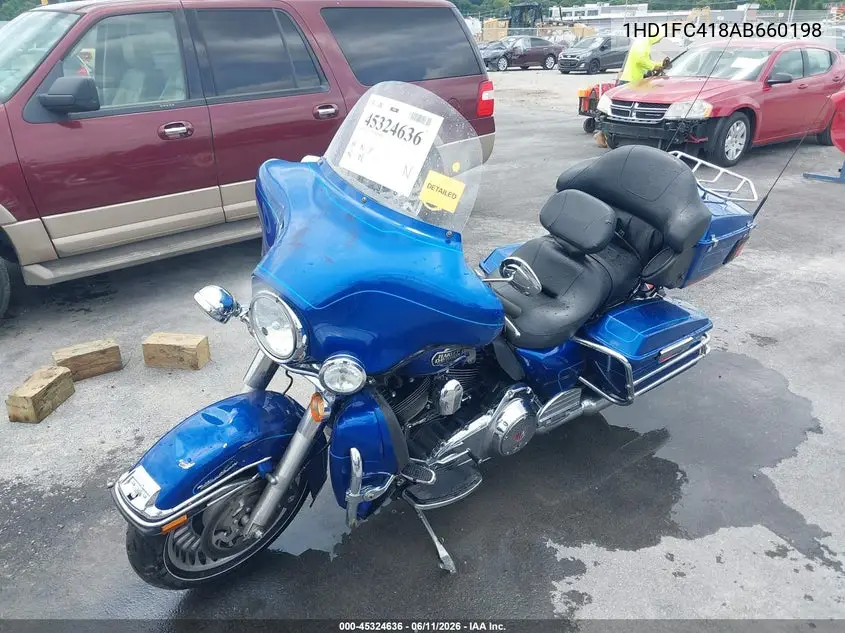 2010 Harley-Davidson Flhtcu VIN: 1HD1FC418AB660198 Lot: 45324636
