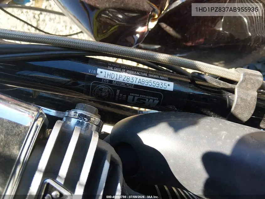 2010 Harley-Davidson Flhxse VIN: 1HD1PZ837AB955935 Lot: 45492798