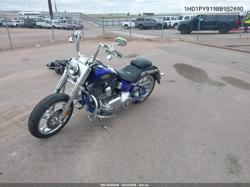 2011 Harley-Davidson Flstse2 VIN: 1HD1PY919BB952690 Lot: 45200546