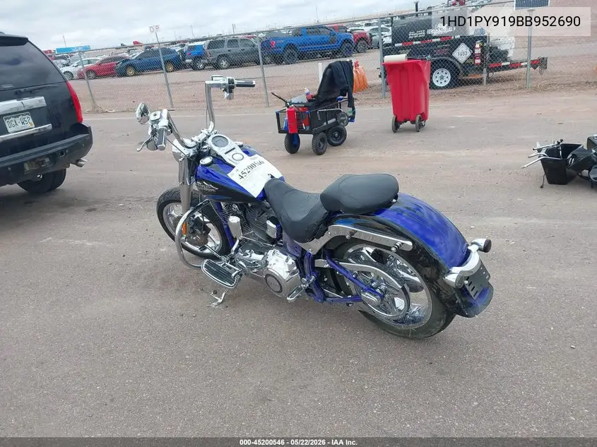 2011 Harley-Davidson Flstse2 VIN: 1HD1PY919BB952690 Lot: 45200546