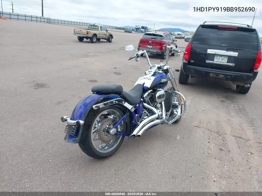 2011 Harley-Davidson Flstse2 VIN: 1HD1PY919BB952690 Lot: 45200546