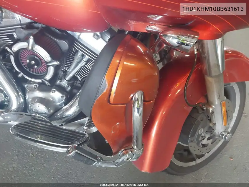 2011 Harley-Davidson Fltrx VIN: 1HD1KHM10BB631613 Lot: 45399851