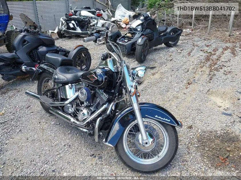 2011 Harley-Davidson Flstc VIN: 1HD1BW513BB041702 Lot: 45475435