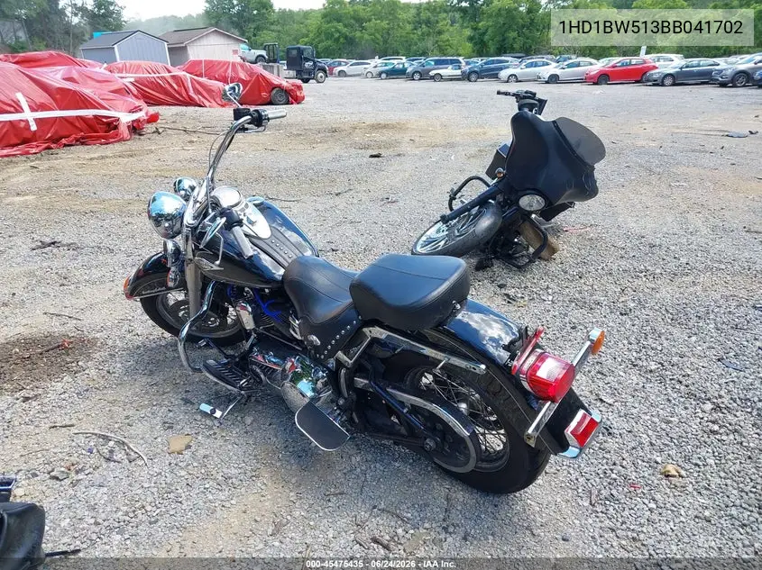 2011 Harley-Davidson Flstc VIN: 1HD1BW513BB041702 Lot: 45475435