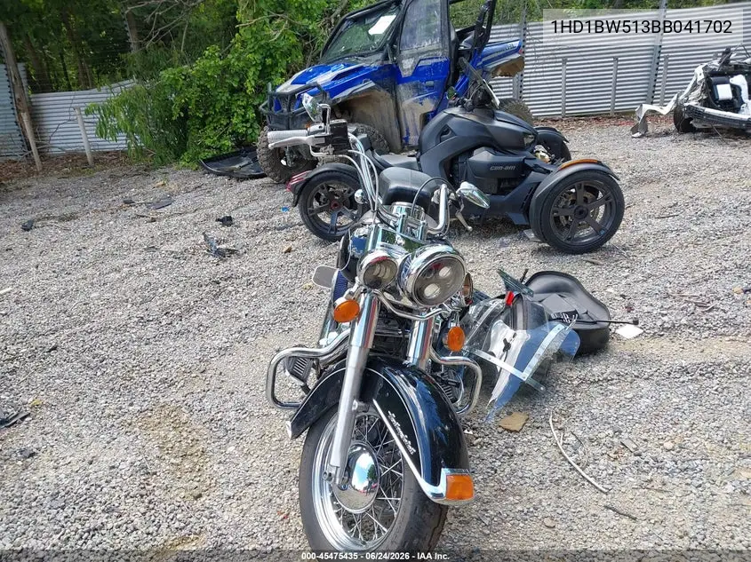 2011 Harley-Davidson Flstc VIN: 1HD1BW513BB041702 Lot: 45475435
