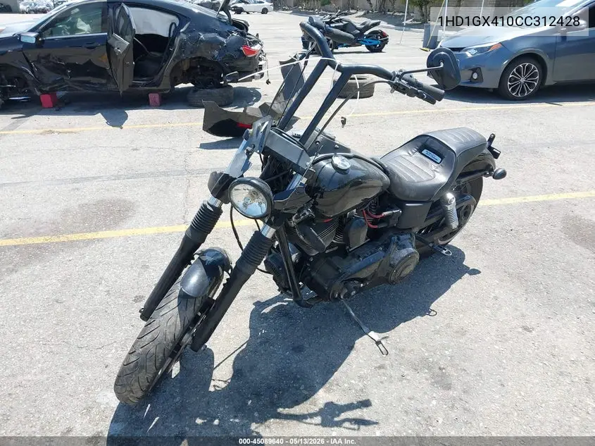 2012 Harley-Davidson Fxdb Dyna Street Bob VIN: 1HD1GX410CC312428 Lot: 45089640