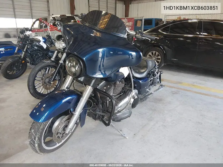 2012 Harley-Davidson Flhx Street Glide VIN: 1HD1KBM1XCB603851 Lot: 45199095