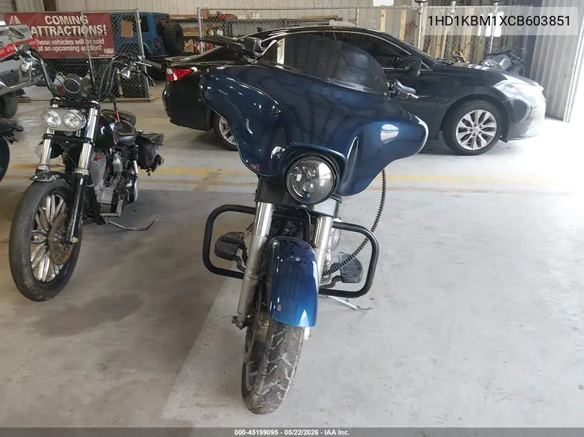 2012 Harley-Davidson Flhx Street Glide VIN: 1HD1KBM1XCB603851 Lot: 45199095