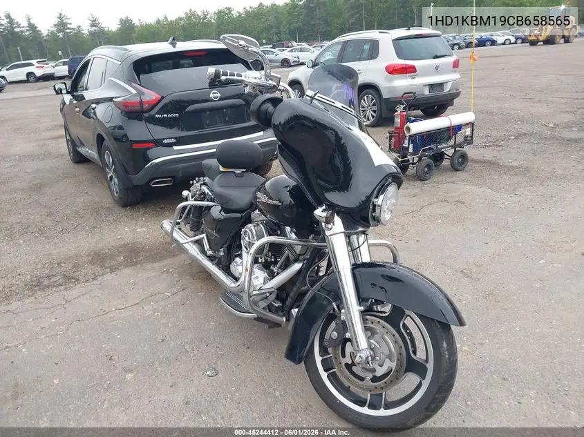 2012 Harley-Davidson Flhx Street Glide VIN: 1HD1KBM19CB658565 Lot: 45244412