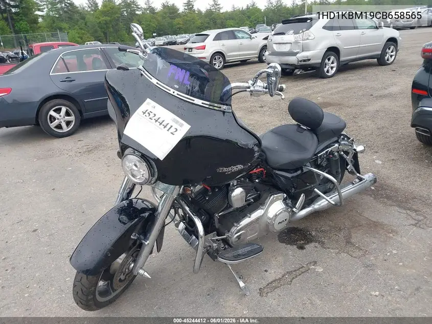 2012 Harley-Davidson Flhx Street Glide VIN: 1HD1KBM19CB658565 Lot: 45244412