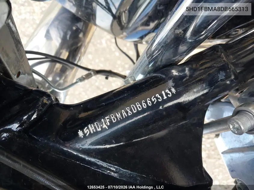 2013 Harley-Davidson Flhr Road King VIN: 5HD1FBMA8DB665313 Lot: 12653425