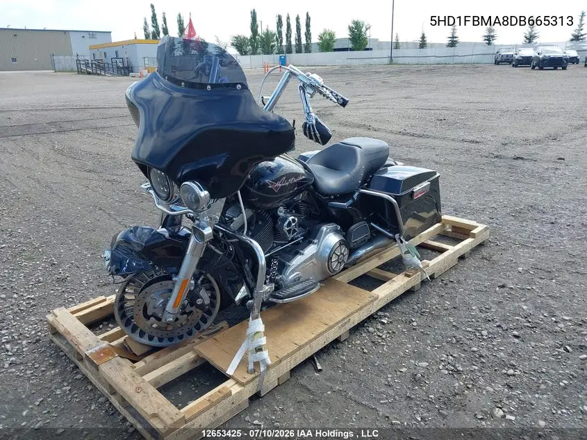 2013 Harley-Davidson Flhr Road King VIN: 5HD1FBMA8DB665313 Lot: 12653425
