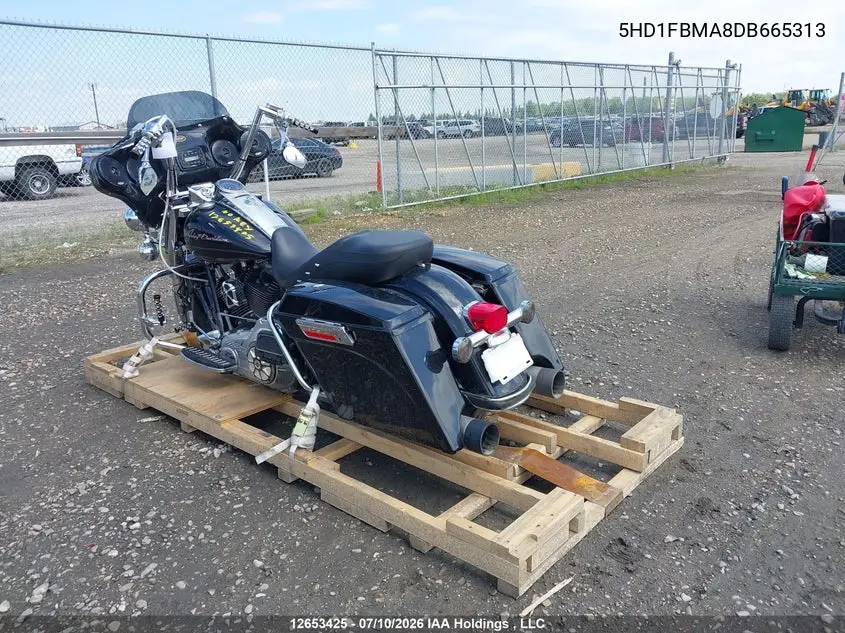 2013 Harley-Davidson Flhr Road King VIN: 5HD1FBMA8DB665313 Lot: 12653425