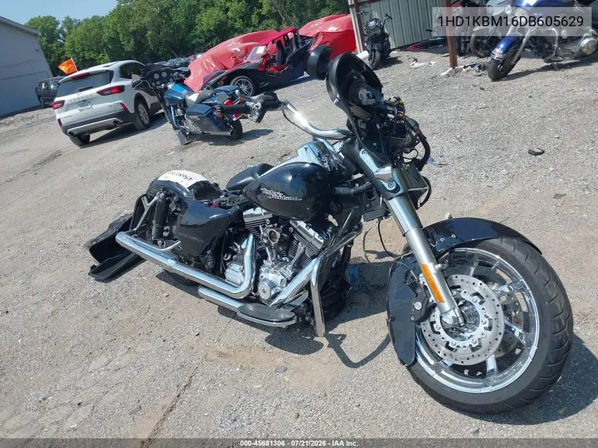2013 Harley-Davidson Flhx Street Glide VIN: 1HD1KBM16DB605629 Lot: 45681306