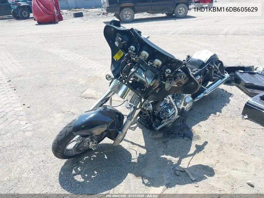 2013 Harley-Davidson Flhx Street Glide VIN: 1HD1KBM16DB605629 Lot: 45681306