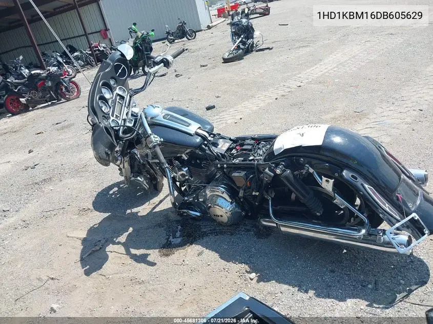 2013 Harley-Davidson Flhx Street Glide VIN: 1HD1KBM16DB605629 Lot: 45681306