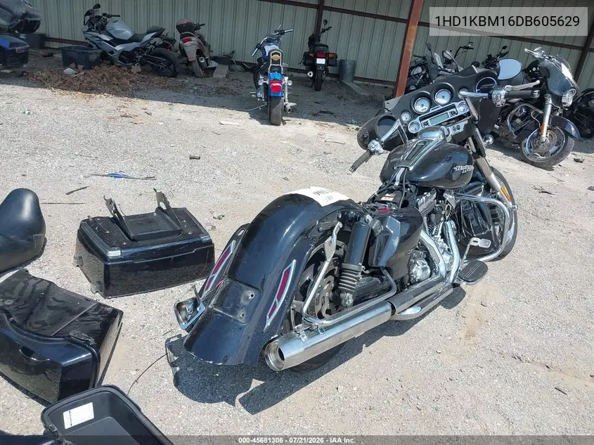 2013 Harley-Davidson Flhx Street Glide VIN: 1HD1KBM16DB605629 Lot: 45681306