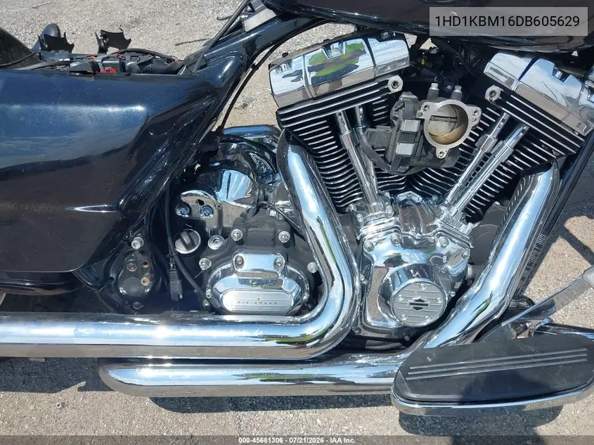 2013 Harley-Davidson Flhx Street Glide VIN: 1HD1KBM16DB605629 Lot: 45681306