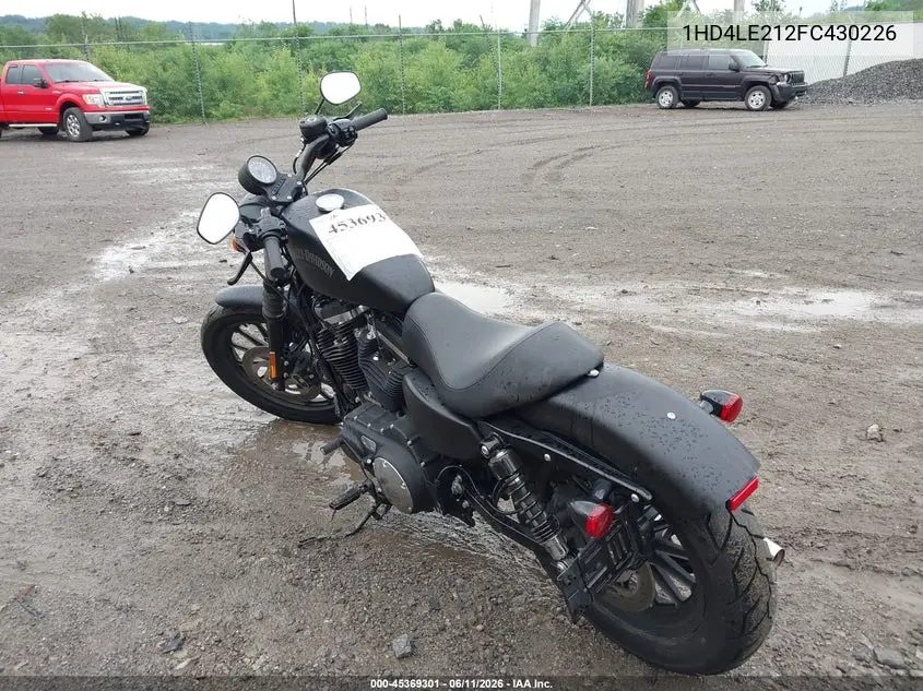 2015 Harley-Davidson Xl883 Iron 883 VIN: 1HD4LE212FC430226 Lot: 45369301