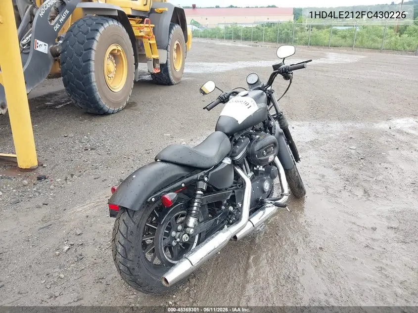 2015 Harley-Davidson Xl883 Iron 883 VIN: 1HD4LE212FC430226 Lot: 45369301