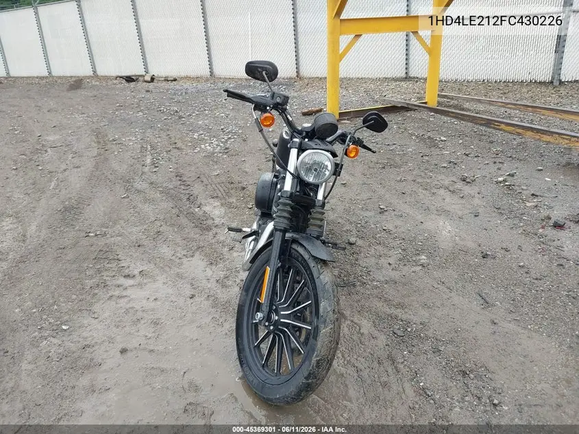 2015 Harley-Davidson Xl883 Iron 883 VIN: 1HD4LE212FC430226 Lot: 45369301