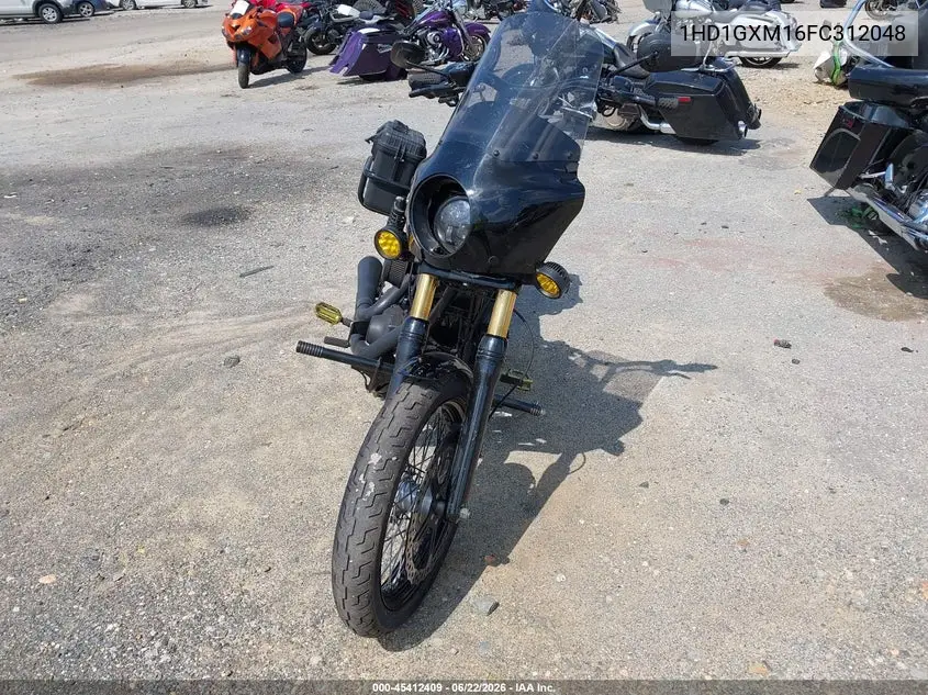 2015 Harley-Davidson Fxdb Dyna Street Bob VIN: 1HD1GXM16FC312048 Lot: 45412409
