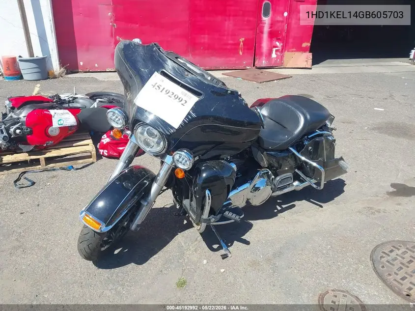 2016 Harley-Davidson Flhtk Ultra Limited VIN: 1HD1KEL14GB605703 Lot: 45192992