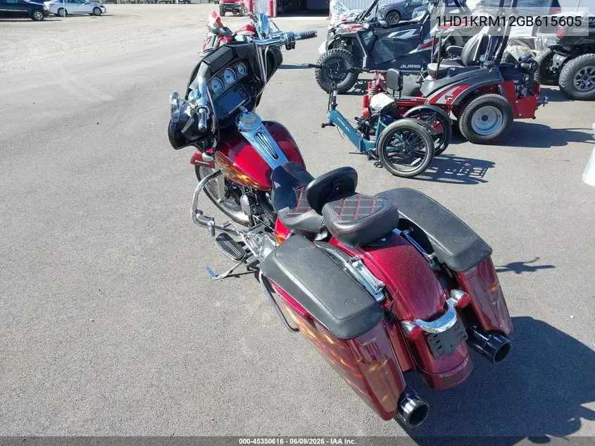 2016 Harley-Davidson Flhxs Street Glide Special VIN: 1HD1KRM12GB615605 Lot: 45350616