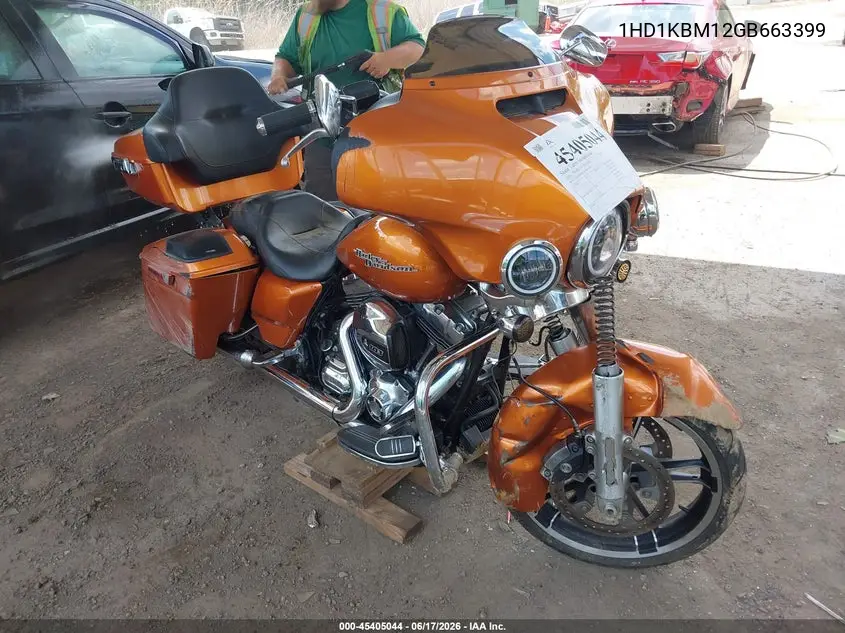 2016 Harley-Davidson Flhx Street Glide VIN: 1HD1KBM12GB663399 Lot: 45405044