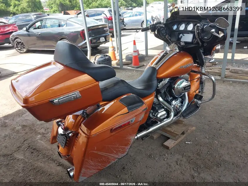 2016 Harley-Davidson Flhx Street Glide VIN: 1HD1KBM12GB663399 Lot: 45405044
