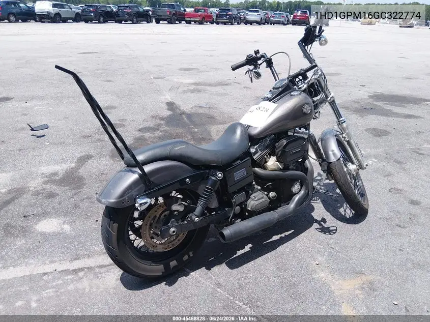 2016 Harley-Davidson Fxdwg Dyna Wide Glide VIN: 1HD1GPM16GC322774 Lot: 45468828