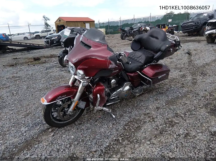 2016 Harley-Davidson Flhtk Ultra Limited VIN: 1HD1KEL10GB636057 Lot: 45615792