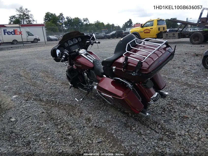 2016 Harley-Davidson Flhtk Ultra Limited VIN: 1HD1KEL10GB636057 Lot: 45615792