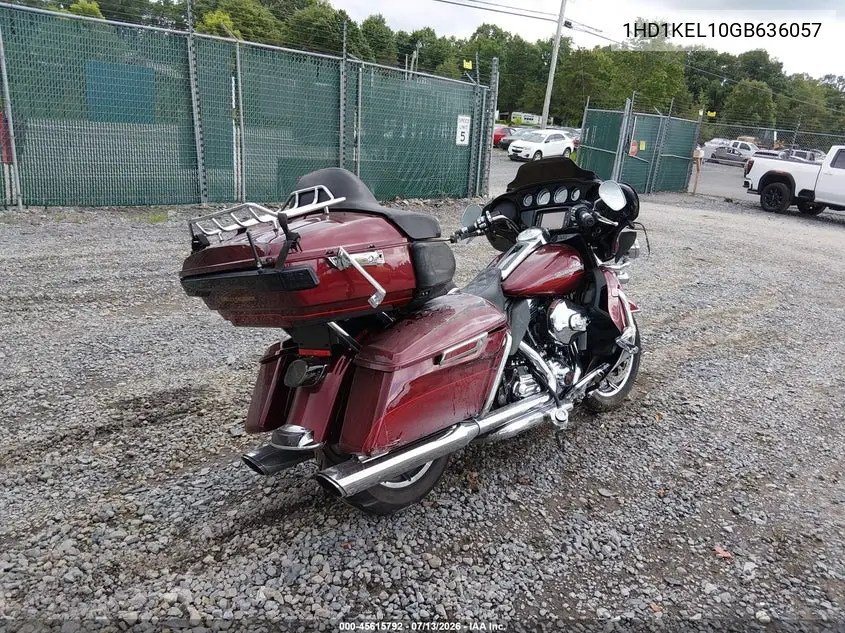 2016 Harley-Davidson Flhtk Ultra Limited VIN: 1HD1KEL10GB636057 Lot: 45615792
