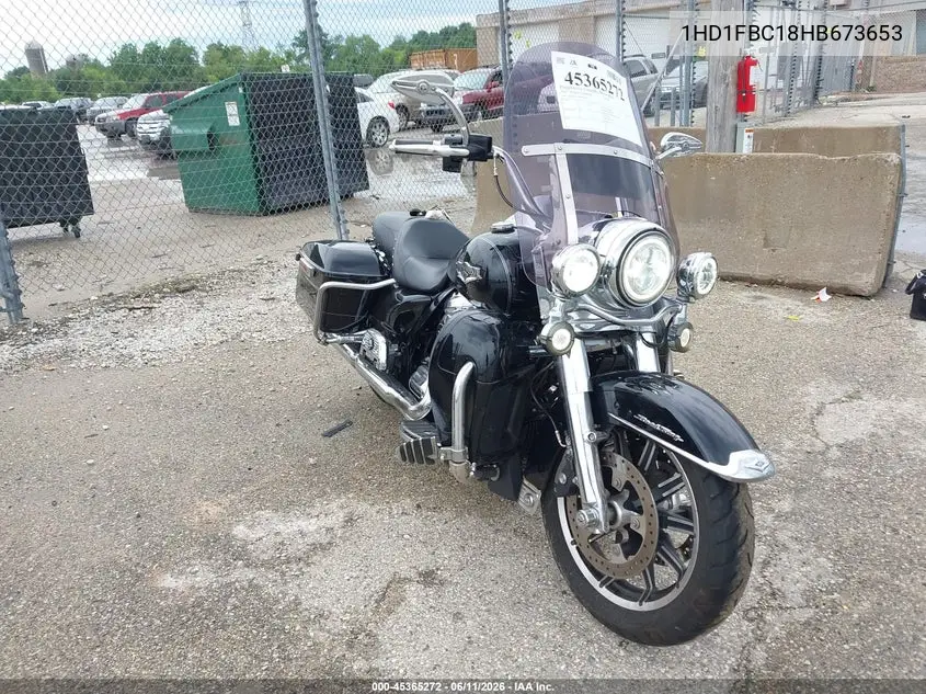 2017 Harley-Davidson Flhr Road King VIN: 1HD1FBC18HB673653 Lot: 45365272