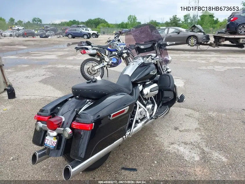 2017 Harley-Davidson Flhr Road King VIN: 1HD1FBC18HB673653 Lot: 45365272