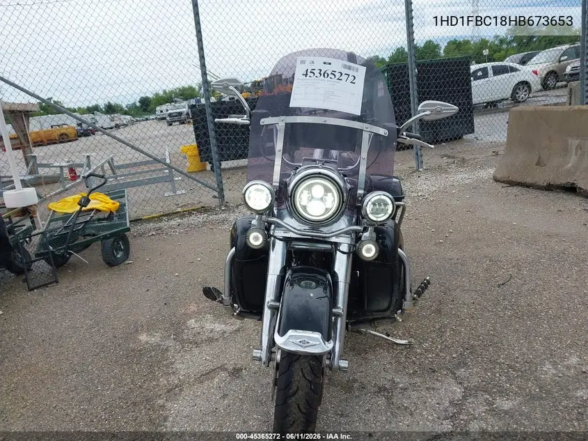 2017 Harley-Davidson Flhr Road King VIN: 1HD1FBC18HB673653 Lot: 45365272