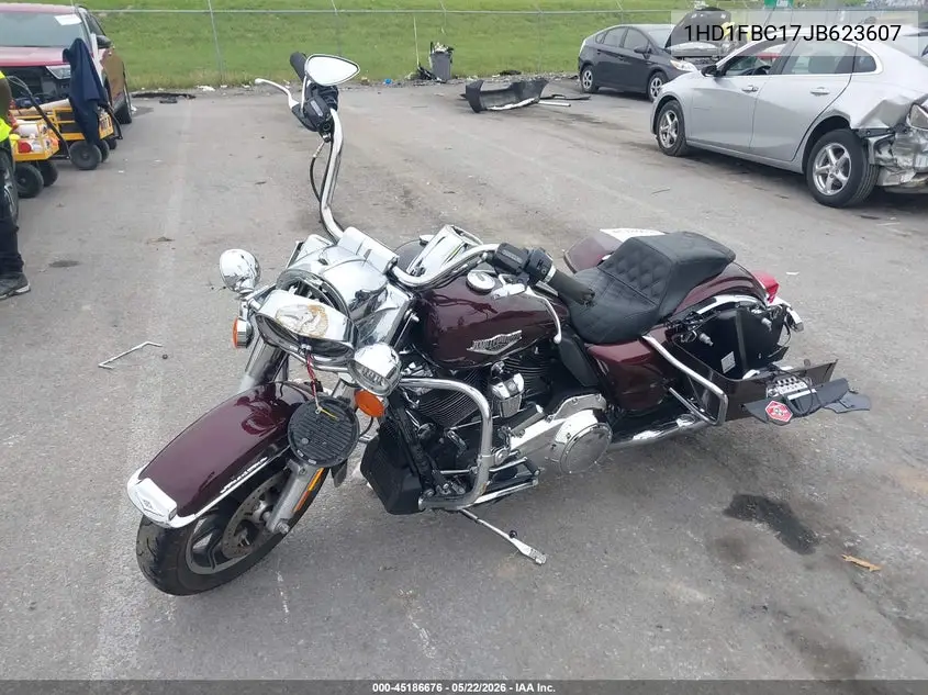 2018 Harley-Davidson Flhr Road King VIN: 1HD1FBC17JB623607 Lot: 45186676
