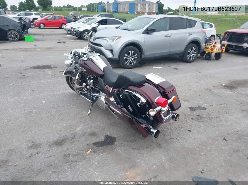 2018 Harley-Davidson Flhr Road King VIN: 1HD1FBC17JB623607 Lot: 45186676