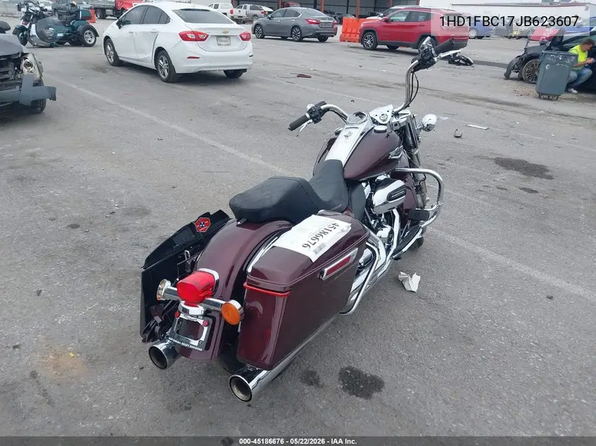 2018 Harley-Davidson Flhr Road King VIN: 1HD1FBC17JB623607 Lot: 45186676