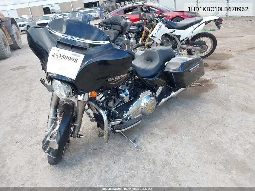 2020 Harley-Davidson Flhx VIN: 1HD1KBC10LB670962 Lot: 45350098