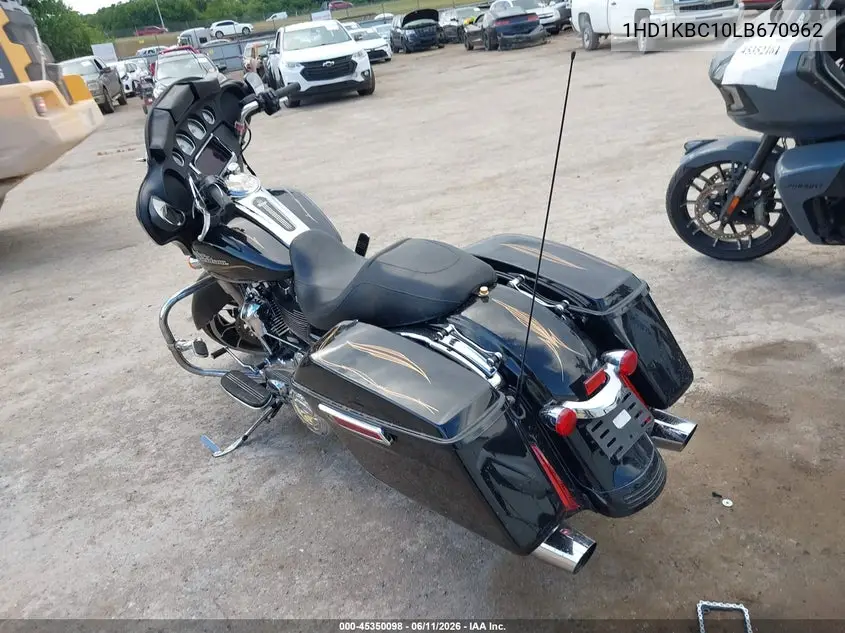 2020 Harley-Davidson Flhx VIN: 1HD1KBC10LB670962 Lot: 45350098