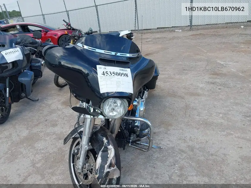 2020 Harley-Davidson Flhx VIN: 1HD1KBC10LB670962 Lot: 45350098